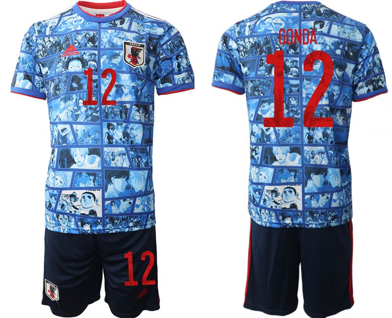 Men 2022 World Cup National Team Japan home blue #12 Soccer Jersey->japan jersey->Soccer Country Jersey